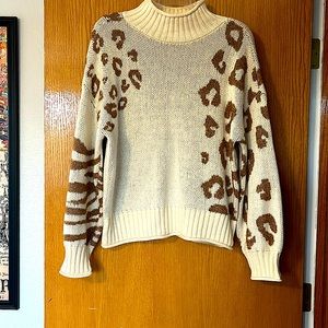 Nine West Animal Print Sweater